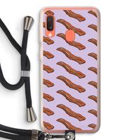 Bacon to my eggs #2: Samsung Galaxy A20e Transparant Hoesje met koord