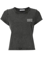 Alexander Wang t-shirt à logo imprimé - Gris