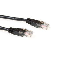 ACT IB9901 LSZH U/UTP CAT6 Patchkabel Zwart - 1 meter