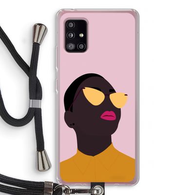 Yellow glasses: Samsung Galaxy A51 5G Transparant Hoesje met koord