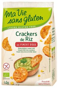 Rijstcrackers sweet chili glutenvrij bio