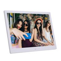 Nieuw 14-inch Digital Photo Frame elektronische Foto Frame ultra smalle zijde ondersteuning 1080 P / wandmodel reclame Machine(White)