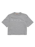 Marni Kids t-shirt en coton à logo imprimé - Gris - thumbnail