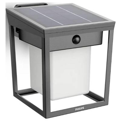Philips LED Blaise 929004631501 Wandlamp op zonne-energie met bewegingsmelder LED 1.5 W Antraciet