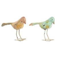 Decoratieve figuren Home ESPRIT Groen Roze 26 x 9 x 24 cm (2 Stuks) - thumbnail