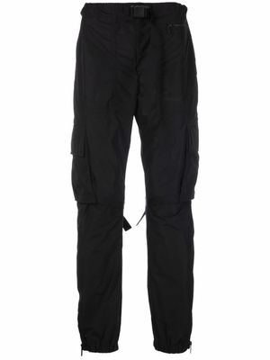 Off-White pantalon droit à poches cargo - Noir
