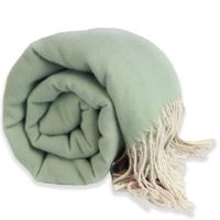 Unique Living fleece plaid 'Juul' 130x160cm - Neo Mint - thumbnail