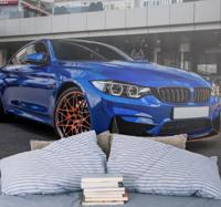 Auto fotobehang Voor slaapkamer blauwe sport