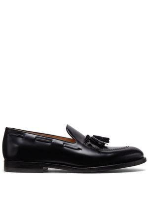 Brunello Cucinelli mocassins en cuir à glands - Noir