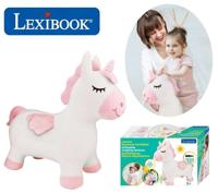 LEXIBOOK Eenhoorn opblaasbaar springknuffel
