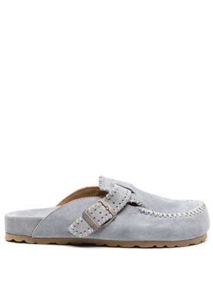 Scarosso mules Cheyenne en daim - Bleu