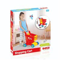 Dolu winkelwagen 50x31x43 cm rood/geel/blauw Dolu winkelwagen 50x31x43 cm rood/geel/blauw