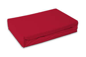 Ledikant hoeslaken 60 x 120 cm - Rood