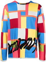 Comme des Garçons Homme Plus pull colour block en maille intarsia - Multicolore - thumbnail