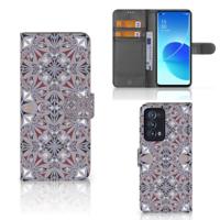 OPPO Reno 6 Pro Plus 5G | Bookcase | Flower Tiles