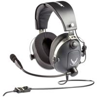 Thrustmaster T.Flight U.S. Air Force Edition-DTS Over Ear headset Gamen Kabel Stereo Grijs Headset, Volumeregeling, Microfoon uitschakelbaar (mute)