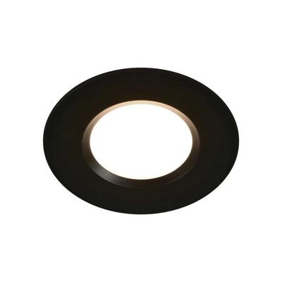 Badkamerlamp zwart Inbouwspot &apos;Mahi&apos; rond led lamp 1-kit met Moodmaker