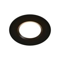 Badkamerlamp zwart Inbouwspot &apos;Mahi&apos; rond led lamp 1-kit met Moodmaker