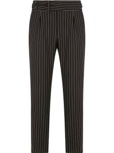 Dolce & Gabbana pantalon de costume à fines rayures - Noir