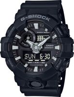 Horlogeband Casio GA-700 / 10536683 Rubber Zwart 16mm