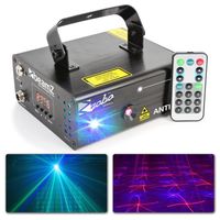 Retourdeal - BeamZ Anthe II Dubbele Laser 600mW RGB Gobo met remote en - thumbnail