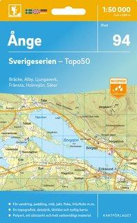 Topografische kaart - Wandelkaart 94 Sverigeserien Ånge | Norstedts