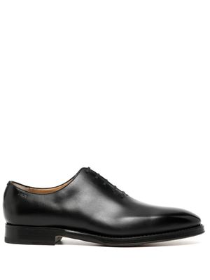 Bally derbies en cuir à logo embossé - Noir