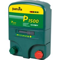 Patura p1500 multifunctioneel schrikdraadapparaat 230v/12v met veiligheidsbox en aardpen