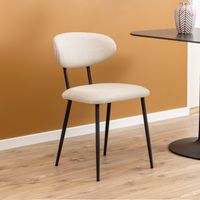 Bendt Eetkamerstoel 'Puja' Stof, kleur Beige