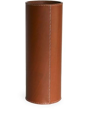 Michael Verheyden vase Solo en cuir - Marron