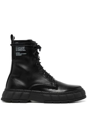 Virón bottines 1992 en cuir à lacets - Noir
