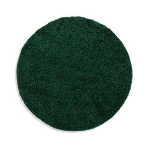 Tapeso Rond hoogpolig vloerkleed shaggy Trend effen - jade - 300 cm