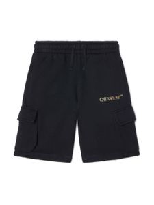 Off-White Kids short de sport à patch logo - Noir