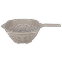 Urban Living Keuken vergiet Liberty - beige - Dia 25 cm - vergiet voor voedsel - Kunststof