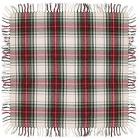 Unique Living - Tafelkleed Xmas Tartan - 90x90cm - White - thumbnail