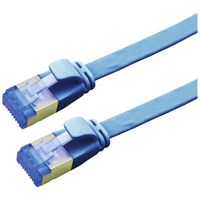 VALUE FTP patchkabel, Cat.6A (Class EA), extra plat, blauw, 1 m - thumbnail