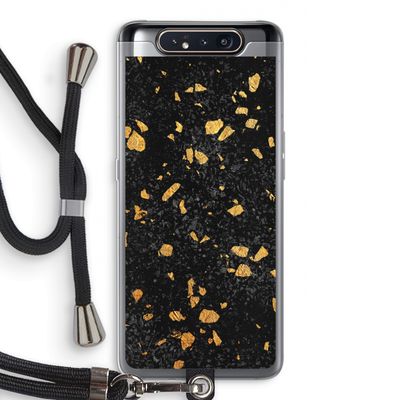 Terrazzo N°7: Samsung Galaxy A80 Transparant Hoesje met koord