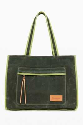 Shopper tas met groot vak - GREEN - U