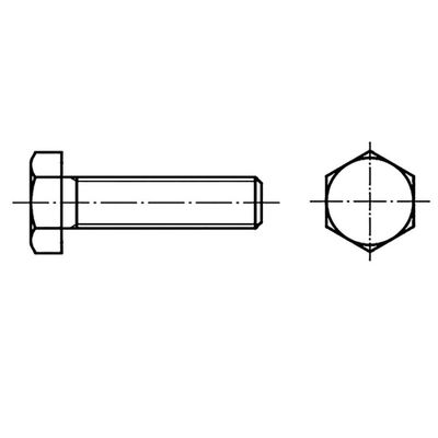 TOOLCRAFT 129202 Zeskantbout M30 170 mm Buitenzeskant DIN 933 Staal 1 stuk(s)