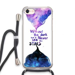 Stars quote: iPhone 8 Transparant Hoesje met koord
