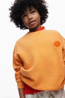 Effen sweatshirt voor jongen - ORANGE - 11/12
