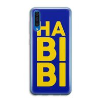 Habibi Blue: Samsung Galaxy A50 Transparant Hoesje