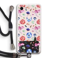 Bloemetjes: Pixel 3 Transparant Hoesje met koord