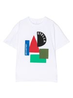 Stella McCartney Kids graphic-print cotton T-shirt - Blanc - thumbnail