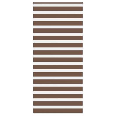 VidaXL Zebra rolgordijn 100x200 cm stofbreedte 95,9 cm polyester bruin