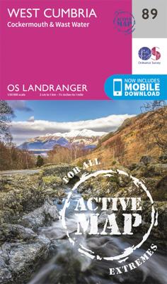 Wandelkaart - Topografische kaart 89 Landranger Active West Cumbria | Ordnance Survey