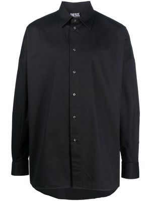Diesel chemise à logo brodé - Noir