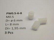 micromotor PW0.5-6-8 wormwiel
