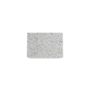 Storke Edge staand badmeubel 75 x 52 cm mat wit met Tavola enkel wastafelblad in mat wit/zwart terrazzo