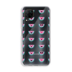 Smiley watermeloenprint: Huawei P40 Lite Transparant Hoesje